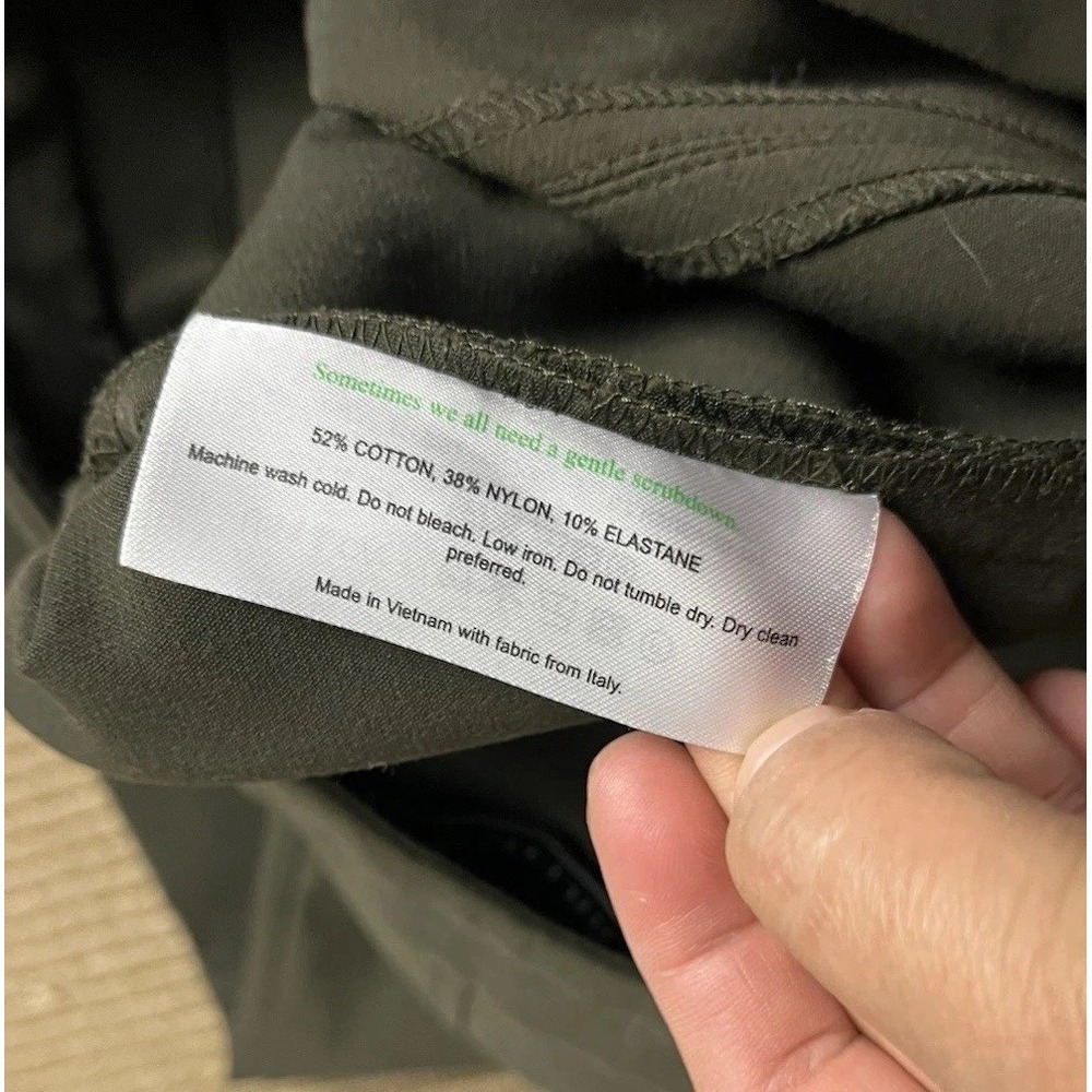 MM. La Fleur Women Green Ankle Dress Pants Size 10 Zip Side - Picture 8 of 14